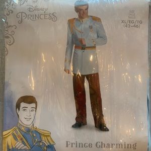 Prince Charming Adult Halloween costume XL 42-46, new in package from Disguise